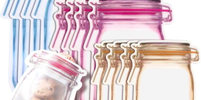 Mason Jar Ziplock Bags