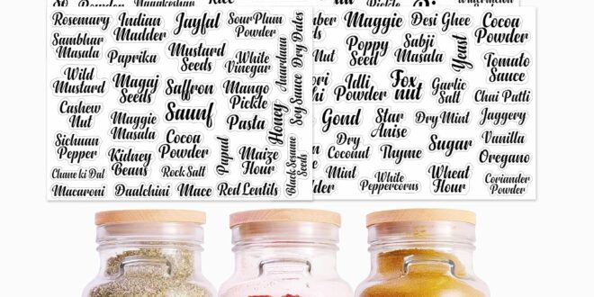waterproof jar labels